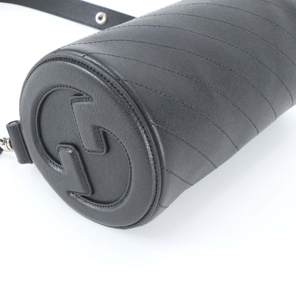 GUCCI Black Leather Shoulder Bag - Picture 4 of 9